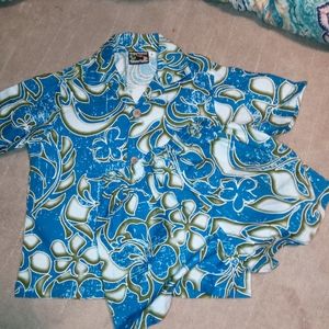 Boys 2 pc Hawaiian shirt set